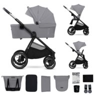 KINDERKRAFT universalus vežimas 2IN1 NEA 2.0, platinum grey, KSNEA002GRY2000