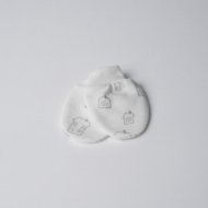 VILAURITA pirštinės kūdikiui TOMMY, baltos, art 1151, 0-2 month