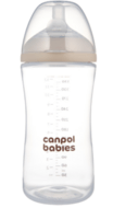 CANPOL BABIES maitinimo buteliukas su žinduku NATURAL SHAPE, 330 ml, 35/402