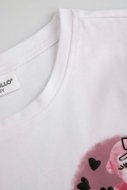 COCCODRILLO marškinėliai CRAFT PUNK GIRL KIDS, balti, ZC5143201CGK-001-116, 116 cm