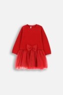 COCCODRILLO suknelė ELEGANT BABY GIRL, raudona, ZC4129401EBG-009-098, 98 cm
