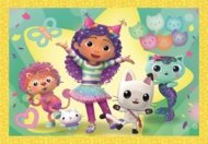 CLEMENTONI GABBY'S DOLLHOUSE dėlionė, 4in1, 21752