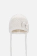 COCCODRILLO kepurė ACCESSORIES WINTER GIRL, ecru, ZC3364102AWG-003