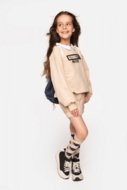 COCCODRILLO sijonas MAXI MINI GIRL JUNIOR, smėlio spalvos, ZC3125201MGJ-002