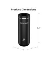 BABY BREZZA įkraunamas motinos pieno ir vandens šildytuvas, Black