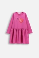 COCCODRILLO suknelė ilgomis rankovėmis, rožinė, WC6129102RGK-007-104, 104 cm
