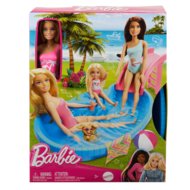 BARBIE lėlės ir baseino pramogų rinkinys, HRJ74