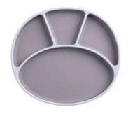 BIBADO silikoninė prilimpanti lėkštė, mist, BIB206