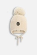 COCCODRILLO kepurė ACCESSORIES WINTER GIRL, kreminė, ZC5364102AWG-002-048, 48 cm