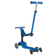 GLOBBER paspirtukas Go Up Sporty Lights 360°,  tamsiai mėlynas, 456-600 S