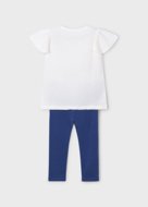 MAYORAL marškinėliai trumpomis rankovėmis ir tamprės, porcelain, 3.724-88, 116  cm