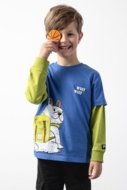 COCCODRILLO marškinėliai ACADEMY BOY KIDS, mėlyni, cm