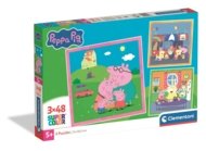 CLEMENTONI dėlionė Peppa Pig, 3x48 det., 25001