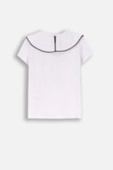 COCCODRILLO marškinėliai CARTOONS GIRL KIDS, balti, ZC4143202CGK-001-122, 122 cm