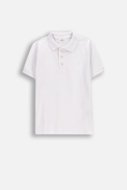 COCCODRILLO polo marškinėliai trumpomis rankovėmis, balti, WC6143601EJB-001-116, 116 dydis