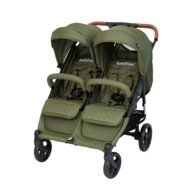 BABYTROLD sportinis vežimėlis dvyniams OS2, Olive, 13-82OL