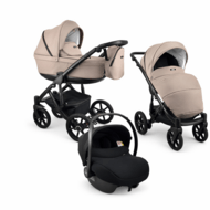 MILLI universalus vežimėlis MOON 3in1, Beige, 5903357317263(carseat)