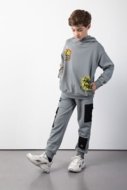 COCCODRILLO kelnės SPORTS BOY JUNIOR, pilkos, cm