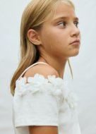 MAYORAL marškinėliai trumpomis rankovėmis, natural, 6.003-95, 140 cm