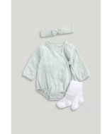 MOTHERCARE smėlinukas, pėdkelnės ir galvos juosta, LK396 74