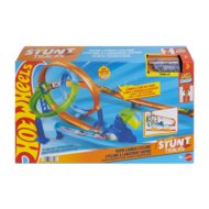 HOT WHEELS Stunt Tracks lenktynių trasos rinkinys – Dvigubos kilpos iššūkis, JHK73