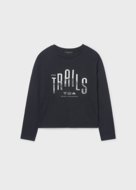 MAYORAL marškiniai ilgomis rankovėmis, black, 7.007-30