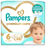 PAMPERS sauskelnės Premium Care 6 dydis 13kg+ 38 vnt., 81765779