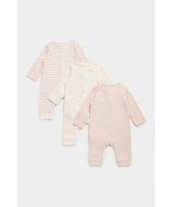 MOTHERCARE šliaužtinukas ilgomis rankovėmis 3 vnt., FC106