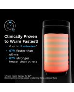 BABY BREZZA įkraunamas motinos pieno ir vandens šildytuvas, Black