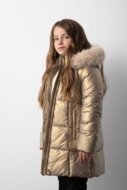 COCCODRILLO striukė OUTERWEAR GIRL KIDS, auksinė, ZC5152108OGK-023-110, 110 cm