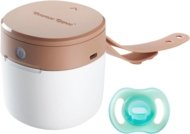 TOMMEE TIPPEE čiulptuko sterilizatorius-švytinčio čiulptuko įkroviklis NIGHTGLOW POD + čiulptukas NIGHT GLOW ULTRALIGHT, 0-6 mėn., 423790