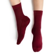 STEVEN merino vilnos kojinės, bordo spalvos, Art.190 UE004, 29-31 dydis