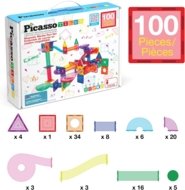 PICASSO TILES Magnetinis konstruktorius Marble Run 100 det., PTG100