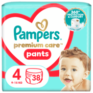 PAMPERS kelnaitės, Premium Care VP S4 9-15kg 38 vnt. 81750548