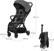 LIONELO sportinis vežimėlis JULIE AIR, Grey stone