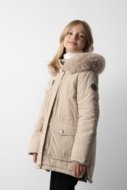 COCCODRILLO striukė OUTERWEAR GIRL JUNIOR, kreminė, cm