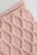 COCCODRILLO šalikas ACCESSORIES WINTER GIRL, rožinis, cm