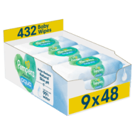 PAMPERS Drėgnos servetėlės Harmonie Aqua, 9x48 vnt., 81783736
