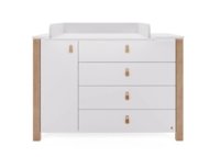 YAPPY KIDS komoda su vystymo lenta ÉTUDE II, White, DSR_ETU2_WHT