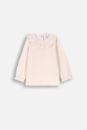 COCCODRILLO marškinėliai FLOWERS GIRL NEWBORN, ecru, ZC4143101FGN-003-086, 86 cm