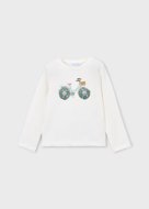 MAYORAL marškinėliai ilgomis rankovėmis, natural, 3.019-12, 98  cm