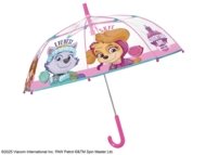PERLETTI PAW PATROL permatomas skėtis 45/8, rožinis, 75157