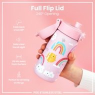 ION8 nerūdijančio plieno gertuvė, Rainbows, 400 ml. ,I8SS400PPRAINB