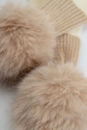 COCCODRILLO šalikas ACCESSORIES WINTER GIRL, kreminis, ZC5369101AWG-002-000