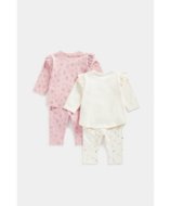 MOTHERCARE marškinėliai ilgomis rankovėmis 2vnt. ir kelnės 2vnt. , FE005 2vnt., 