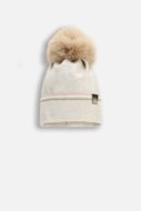 COCCODRILLO kepurė ACCESSORIES WINTER GIRL, kreminė, cm