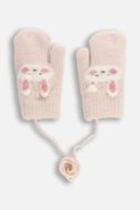 COCCODRILLO pirštinės ACCESSORIES WINTER GIRL, kreminės, ZC5360104AWG-002-XS, XS cm