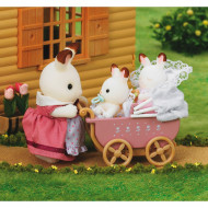 SYLVANIAN FAMILIES triušiukai dvynukai vežimėlyje, 2206/5018/5432