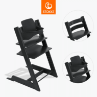 STOKKE maitinimo kėdutė su buomeliu TRIPP TRAPP, black, 684600