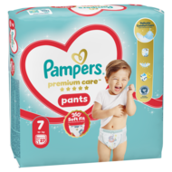 PAMPERS sauskelnės-kelnaitės Premium Pants, 7 dydis, 15+kg, 27 vnt., 81783610
